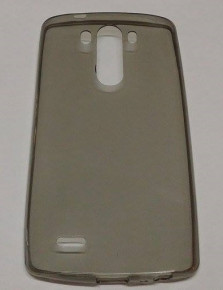 Силиконов гръб ТПУ ултра тънък за LG G3 D855 сив прозрачен